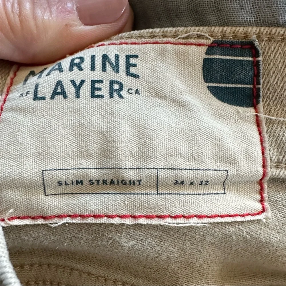Men’s Marine Layer Slim Straight Jeans Size 34 x 32